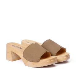 Henrietta Vegan Velourseffekt Tabacco (Natur)-SOFTCLOX New