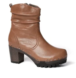 O-Bootie Washed Nappa Camel-SOFTCLOX Clearance